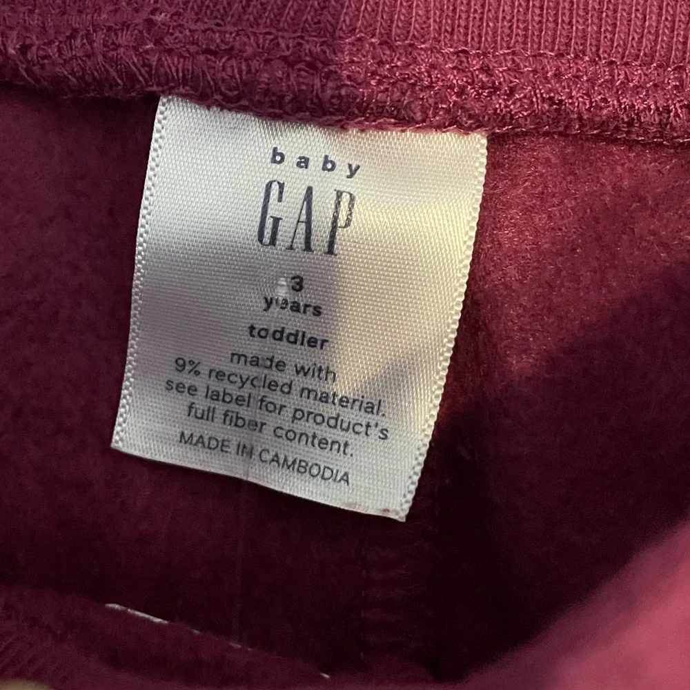 GAP Kids Burgundy Joggers
